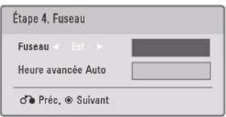 LG 37LD452B - Étape 4. Fuseau horaire - 1