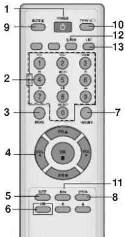 LG 29SA1RS - Le boîtier de télécommande - 1