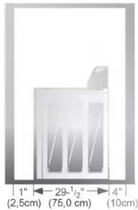 LG WD3632HW - ; E Dimensions de la laveuse - 3