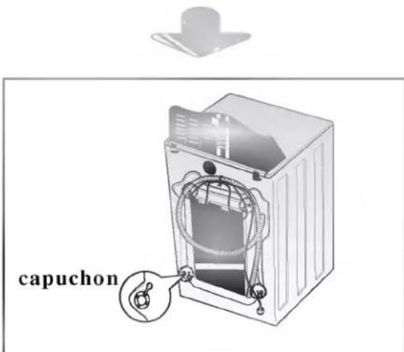 LG WD3632HW - ; E Retrait des boulons d'expédition - 4