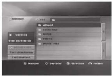 LG ARX5000 - Utilisation du menu [MUSIQUE] - 1