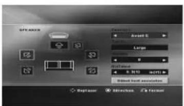 LG ARX8000 - Réglage des enceintes - 1
