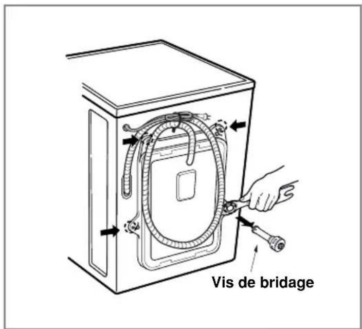 LG F14A8RDS2 - ■ Retrait des vis de bridage - 1