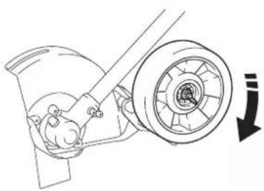 MAKITA EE400MP - Adjusting the blade depth - 1