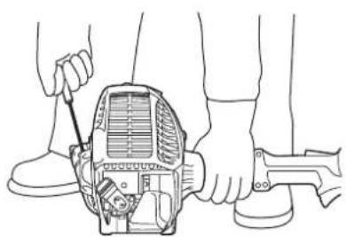 MAKITA EE400MP - Démarrage du moteur - 1