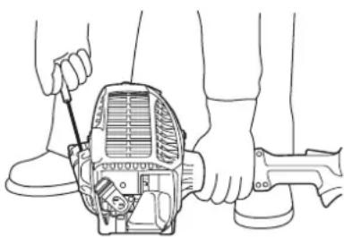 MAKITA EE400MP - Partida do motor - 1
