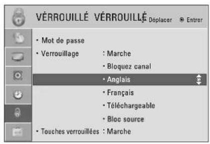 LG 47LD452B - Système de classement en anglais - Pour le Canada - 1