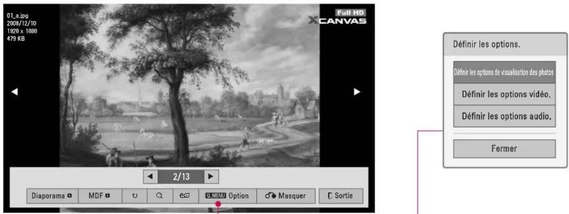 LG 47LD452B - Utilisation de la fonction Liste photo - 1