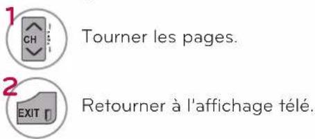 LG 47LD452B - Pagination par une liste des chaînes préférées - 1