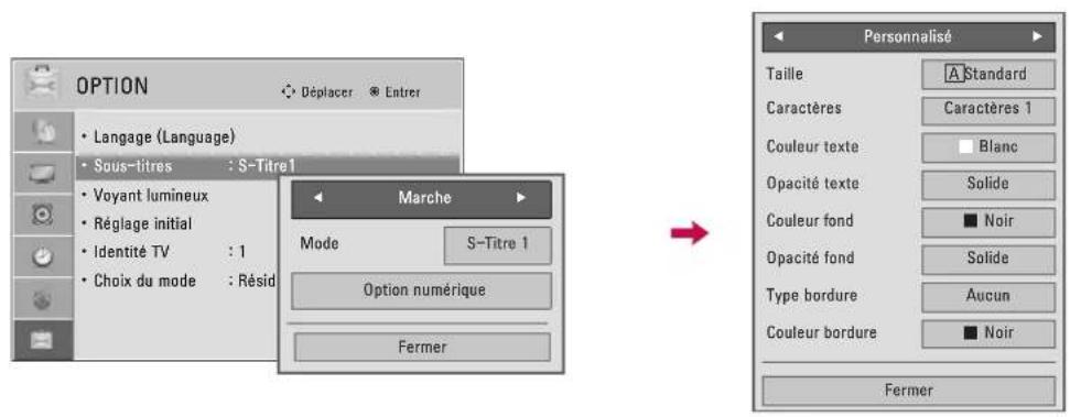 LG 47LD452B - Option sous-titres - 1