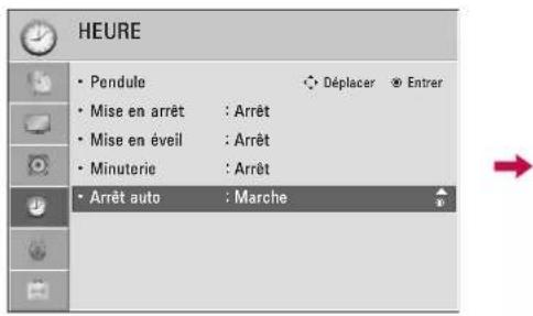 LG 47LD452B - RÉGLAGE D'ARRÊT AUTOMATIQUE - 1