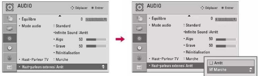 LG 47LD452B - RÉGLAGE MARCHE-ARRÊT DES HAUT-PARLEURS DU TÉLÉVISEUR - 7