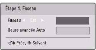 LG 47LD452B - Étape 4. Fuseau horaire - 1