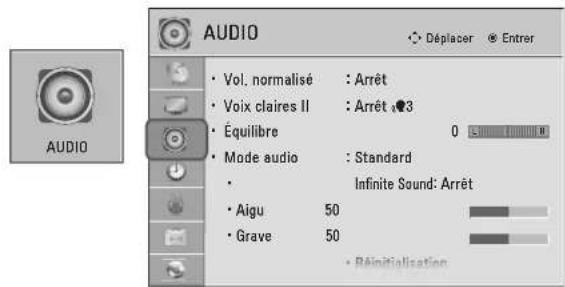 LG 47LD452B - SÉLECTION DES MENUS AFFICHÉS À L'ÉCRAN - 8