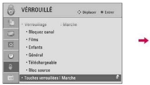 LG 47LD452B - TOUCHES VERROUILLÉES - 1