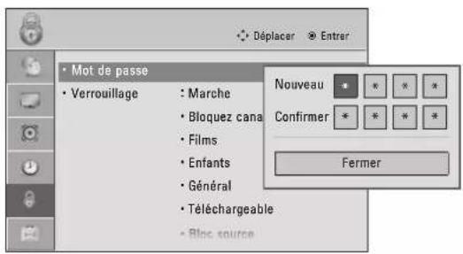 LG 47LD452B - Définition du mot de passe - 3