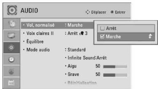 LG 47LD452B - CONTRÔLE AUTOMATIQUE DU VOLUME (VOL.NORMALISÉ) - 3