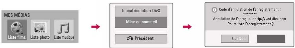 LG 47LD452B - ANNULATION DE L'ENREGISTREMENT VSD DIVX® - 1