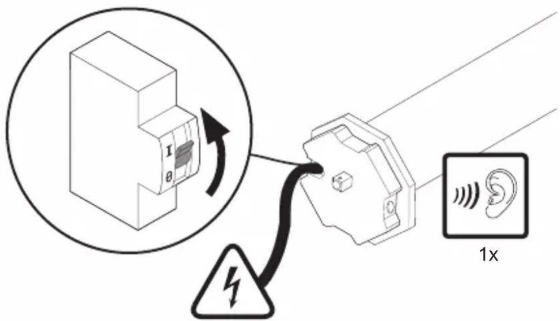 Diagram illustrating a wireless signal transmission process with labeled components and a 1x frequency unit connection.
