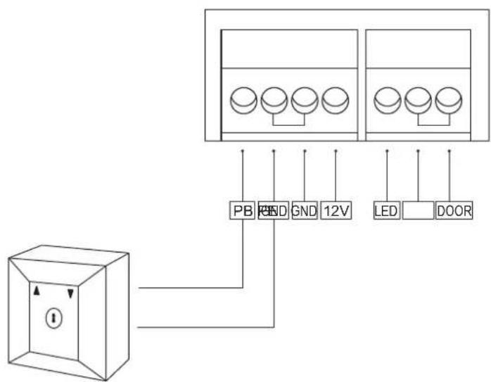 PB PND GND 12V LED DOOR