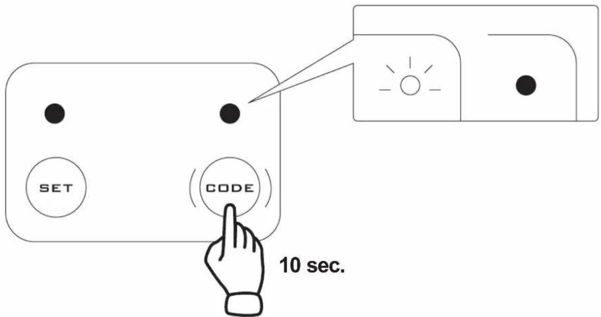 SET CODE 10 sec.