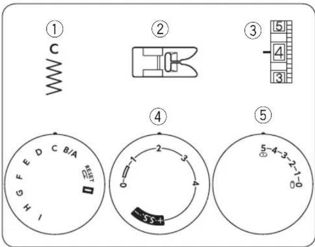 JANOME Magenta 43 - Utilisation des guides de couture - 2