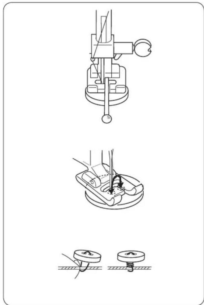 JANOME Magenta 43 - Pose des boutons - 1