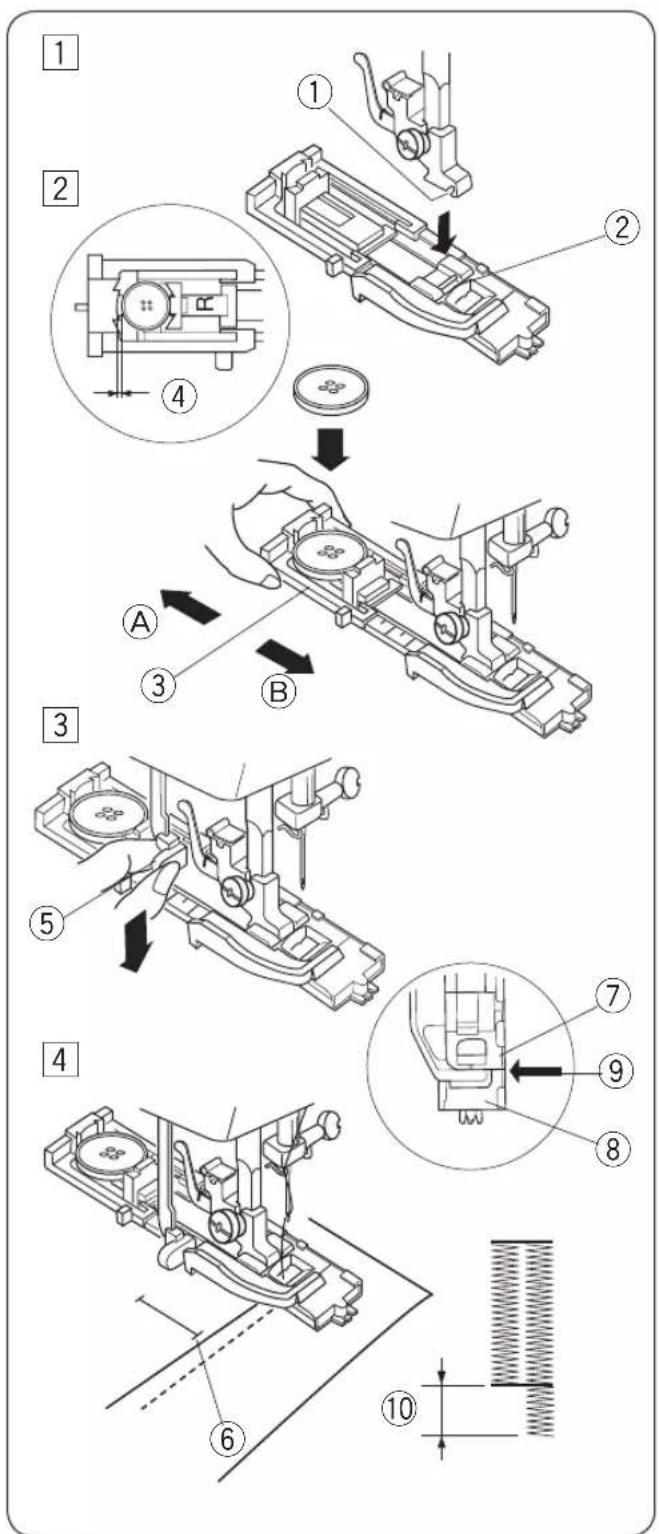 JANOME Magenta 43 - Pose des boutons - 3