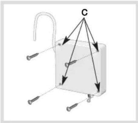 HAGER S236-22X - Fissaggio del sensore - 1