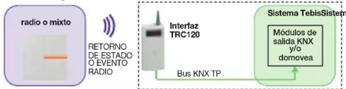 HAGER TRC120 - Configuración para el funcionamiento del sistema de alarma hacia el sistema Tébis: - 1