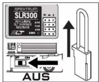 SPEKTRUM SLR300 SLE300 SLT LARGS SLY SURFACE RECEIVER AUX THINK AUX SBID 1/1 AUS