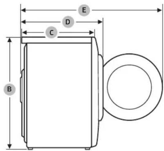 SAMSUNG WW80T554DTT - Fiche de caractéristiques techniques - 2