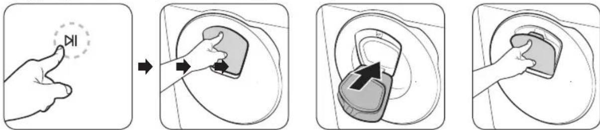 SAMSUNG WW80T554DTT - Per aggungere indumento停下来 inizio del lavaggio, usare lo sportello AddWash. - 1