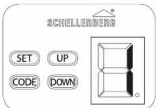 SCHELLENBERG SET UP CODE DOWN