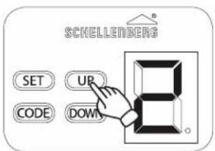 SCHELLENBERG SET UP CODE DOWN