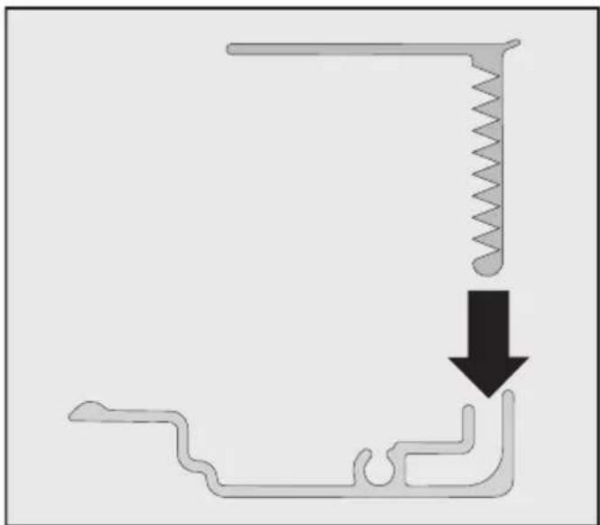 MIELE F 2413 Vi - Monter l'équre de fixation - 9