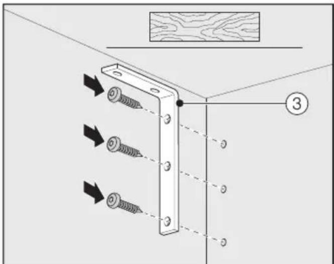 MIELE F 2413 Vi - Préparer la niche d'encastrement - 7