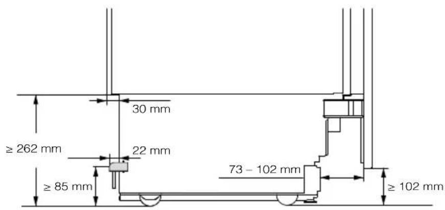 MIELE F 2413 Vi - Cotes d'encastrement - 2