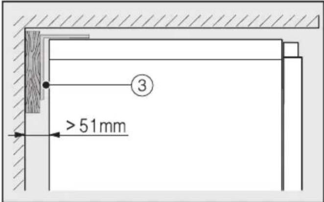 MIELE F 2413 Vi - Préparer la niche d'encastrement - 4