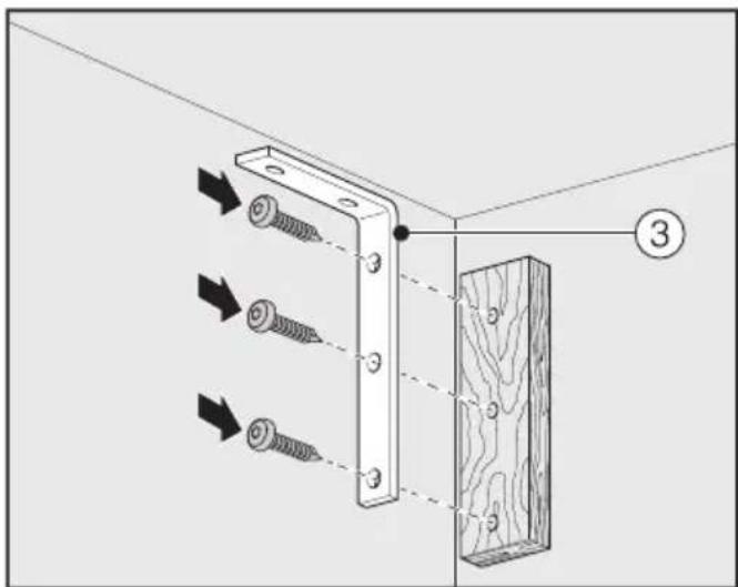 MIELE F 2413 Vi - Préparer la niche d'encastrement - 8