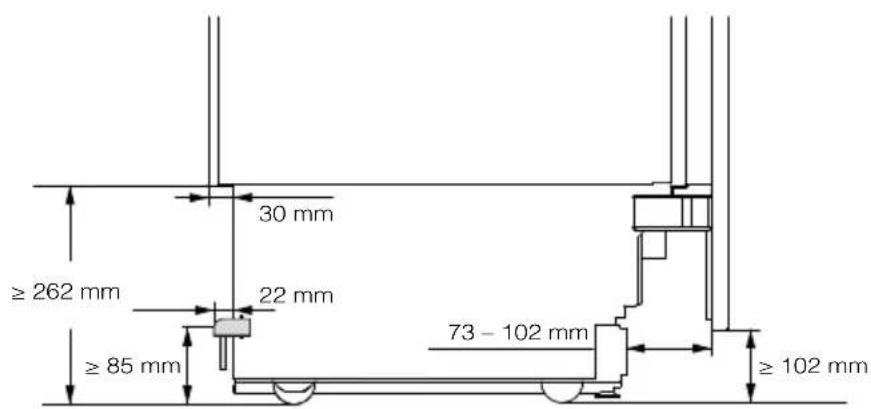 MIELE F 2813 Vi - Cotes d'encastrement - 2