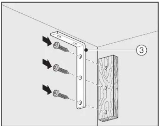 MIELE F 2813 Vi - Préparer la niche d'encastrement - 8