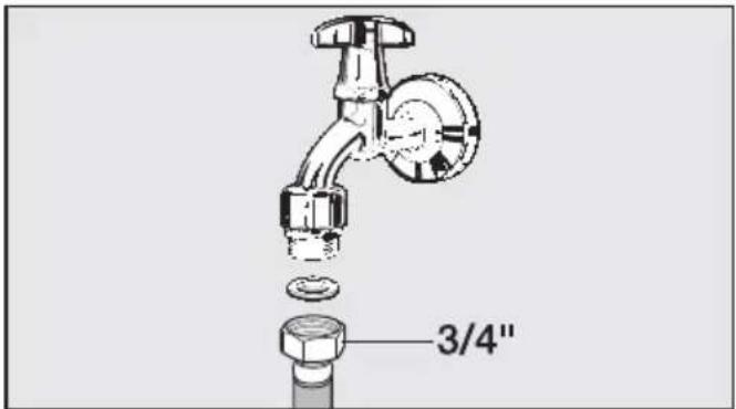 MIELE F 2813 Vi - Raccorder l'appareil à l'eau courante - 2