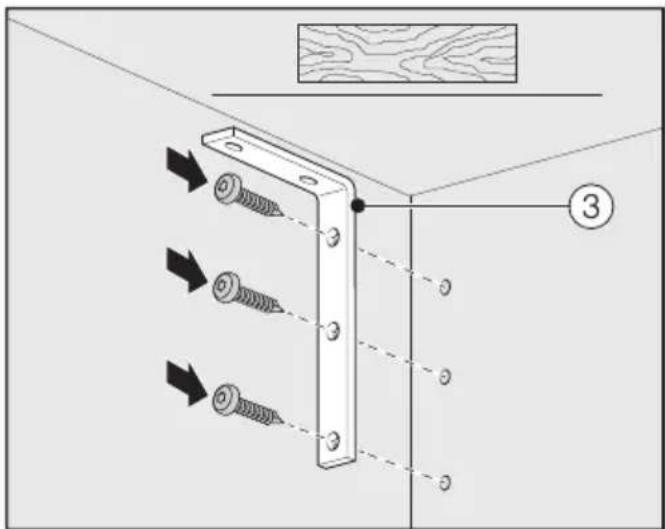 MIELE F 2813 Vi - Préparer la niche d'encastrement - 7