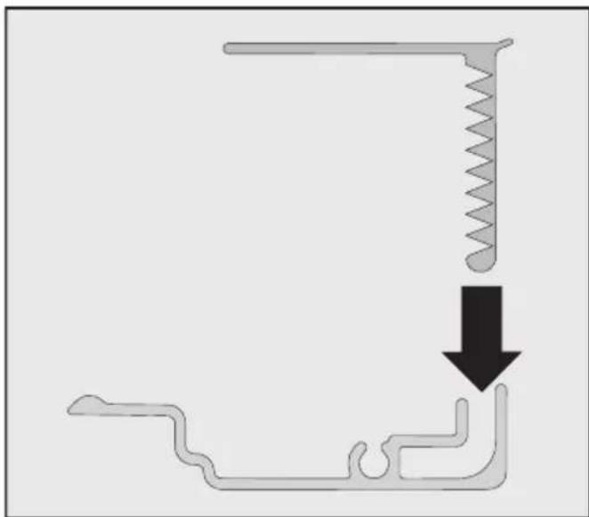 MIELE F 2813 Vi - Monter l'équerre de fixation - 8