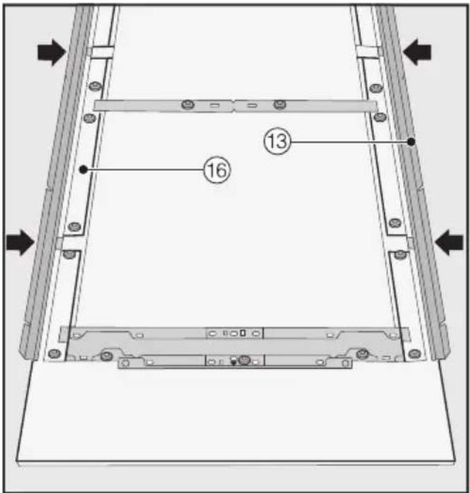 MIELE F 2813 Vi - Préparation du montage de la façade du meuble - 9