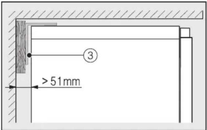 MIELE F 2813 Vi - Préparer la niche d'encastrement - 4