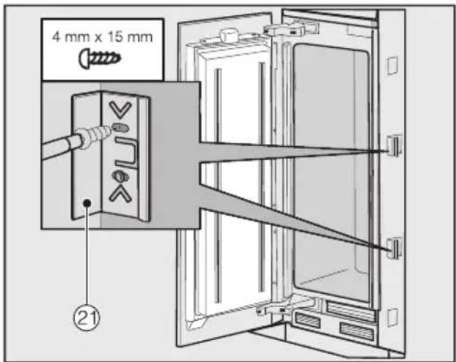 MIELE F 2813 Vi - Monter l'équerre de fixation - 13