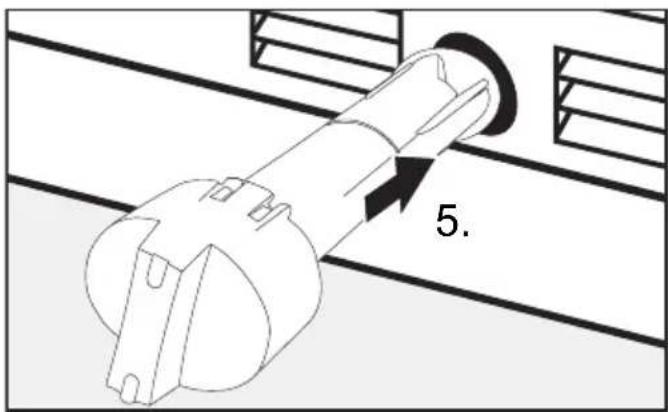 MIELE F 2813 Vi - Nettoyer le filtre à eau (filtre à tamis IntensiveClear) - 5