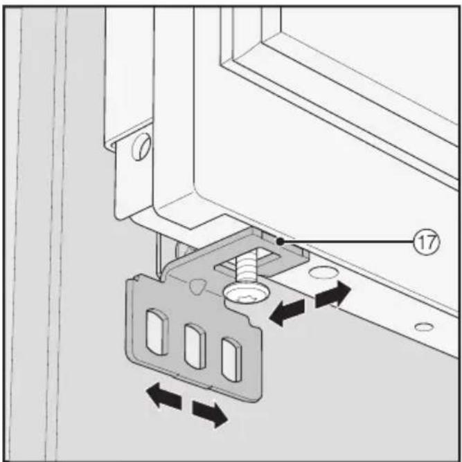MIELE F 2813 Vi - Monter l'équerre de fixation - 3